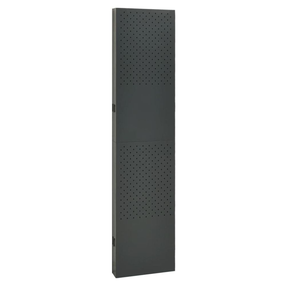 Produktbild för Rumsavdelare 5 paneler antracit 200x180 cm stål