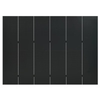 Produktbild för Rumsavdelare 6 paneler svart 240x180 cm stål