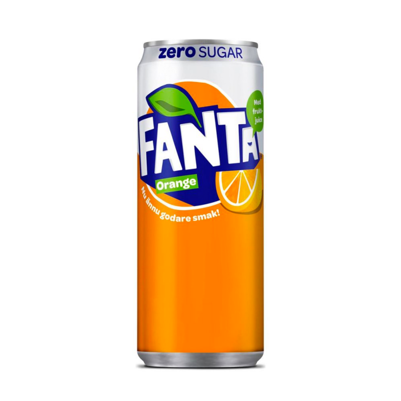 Produktbild för Fanta Orange Zero 330 ml