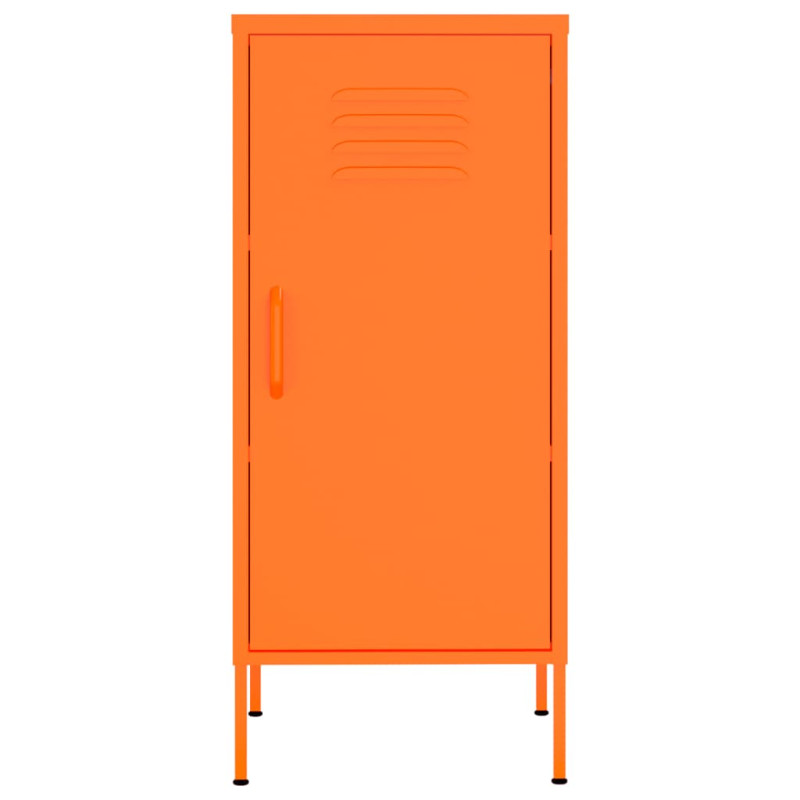 Produktbild för Förvaringsskåp orange 42,5x35x101,5 cm stål