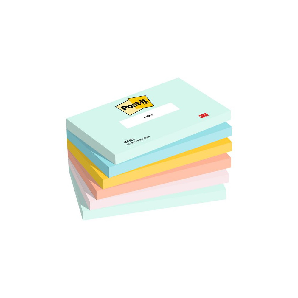Produktbild för Notes POST-IT 76x127mm Beach 6/fp