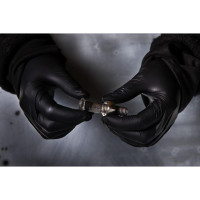 Produktbild för Nitrilhandske 880 svart M 100/fp