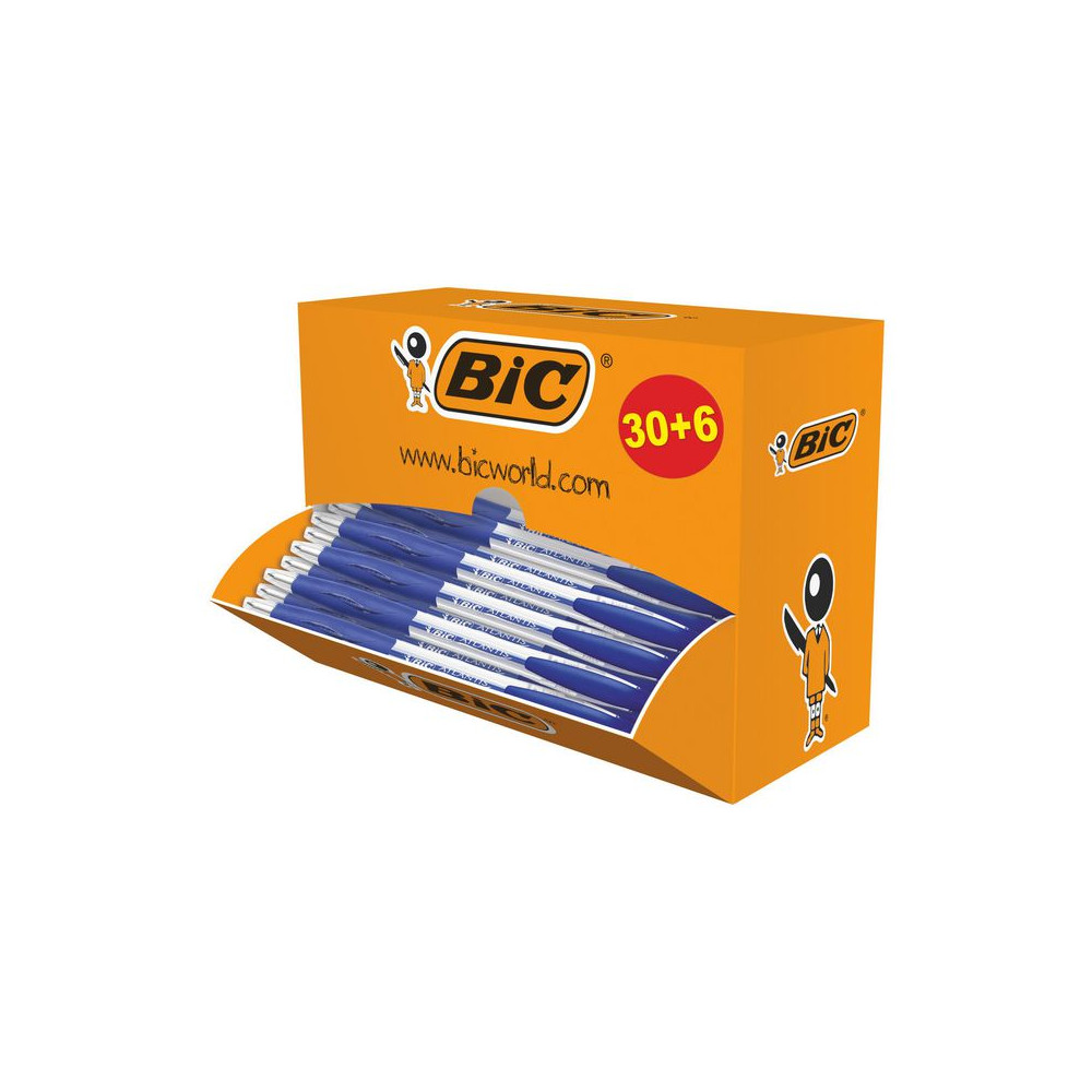 Produktbild för Kulpenna BIC ATLANTIS Värdep. blå 36/fp