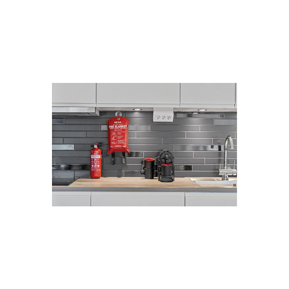 Produktbild för Brandfilt NEXA silikon 120x180cm röd