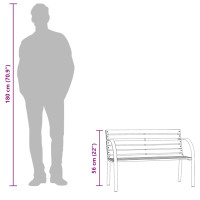 Produktbild för Barnbänk 81 cm kinesiskt granträ