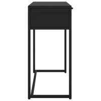 Produktbild för Konsolbord svart 72x35x75 cm stål