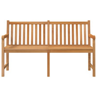 Produktbild för Trädgårdsbänk 150 cm massiv teak
