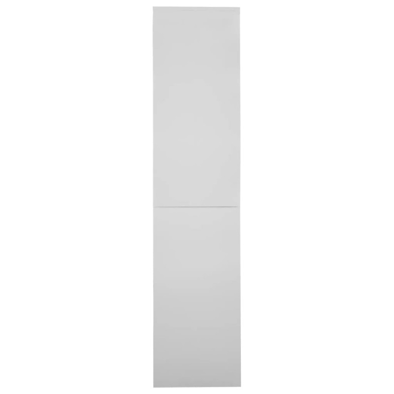 Produktbild för Dokumentskåp med skjutdörr ljusgrå 90x40x180 cm stål