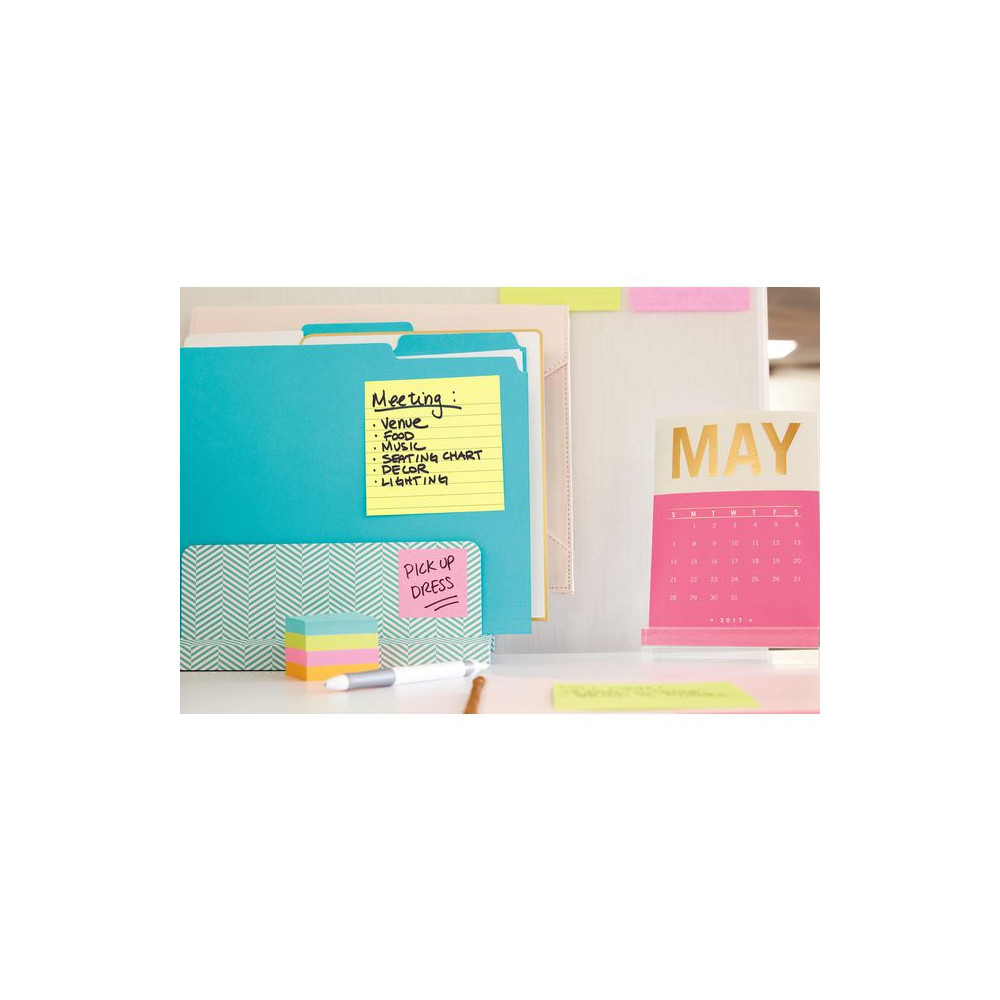 Produktbild för Notes POST-IT linjerat 102x152mm gul
