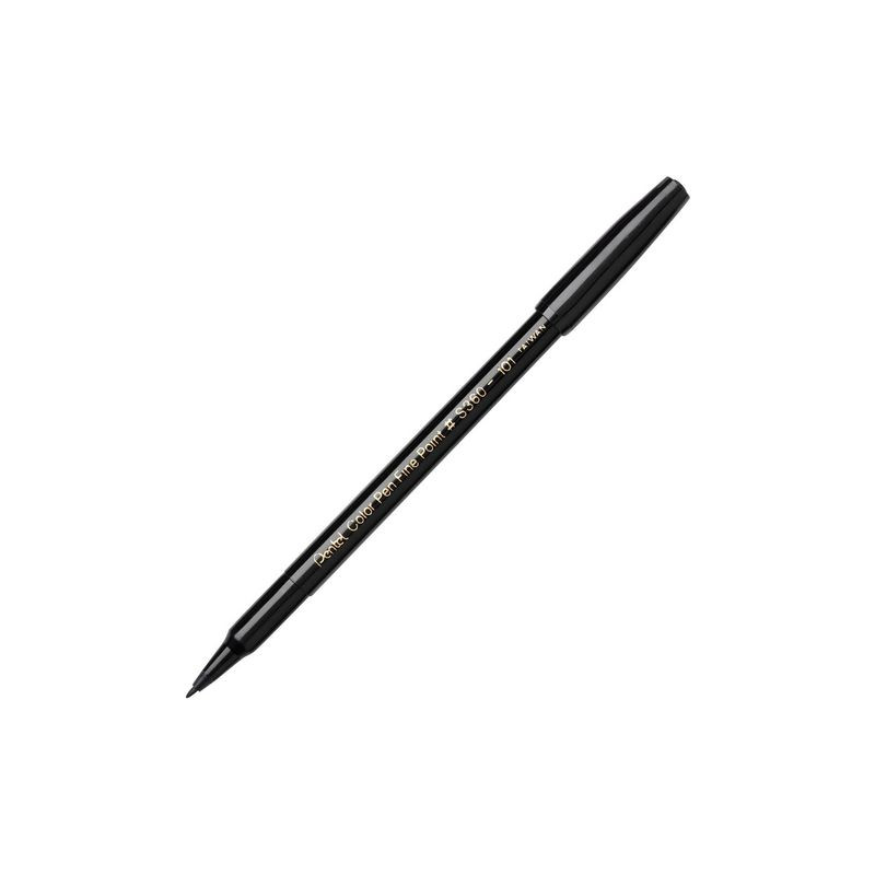 Produktbild för Fiberpenna PENTEL S-360 2mm svart