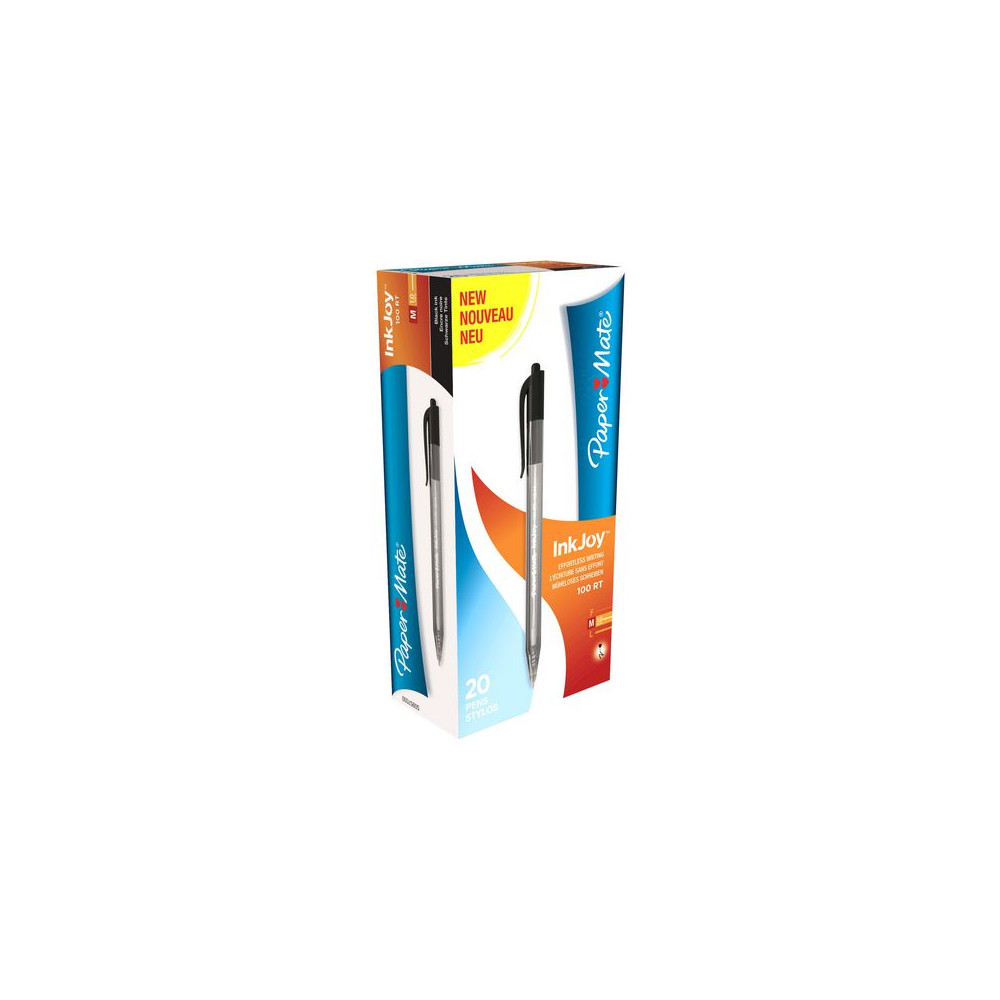 Produktbild för Kulpenna PAPER MATE InkJoy 100 RT 1,0 sv