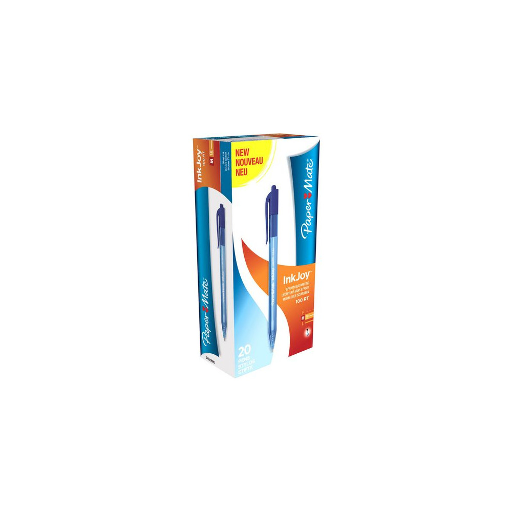 Produktbild för Kulpenna PAPER MATE InkJoy 100 RT 1,0 bl