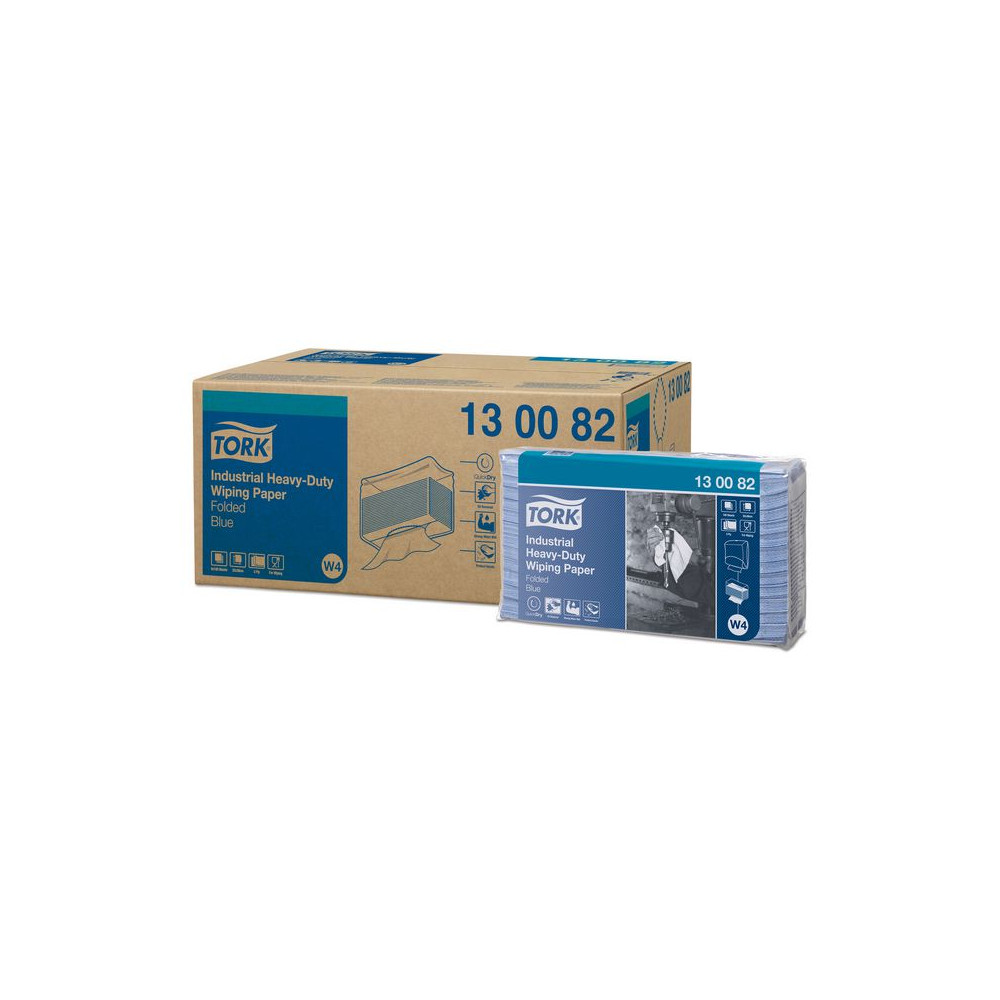 Produktbild för Industritork TORK Adv W4 Kraf.blå 100/fp