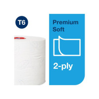 Produktbild för Toalettpapper TORK Pre T6 2-lag vit