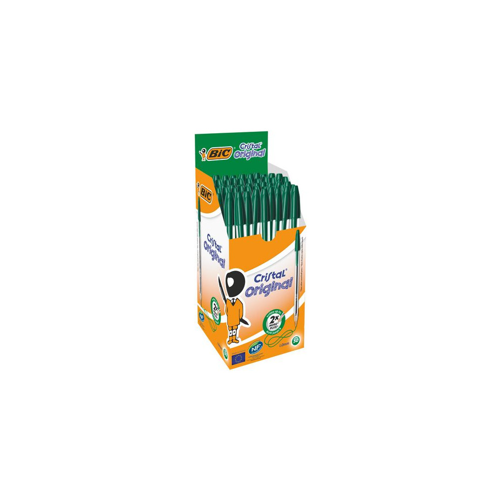 Produktbild för Kulpenna BIC Cristal 1,0 grön