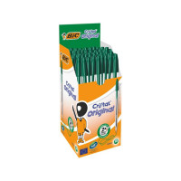 Produktbild för Kulpenna BIC Cristal 1,0 grön