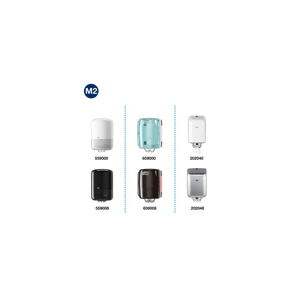 Produktbild för Torkrulle TORK Adv M2 1-lag vit 275m