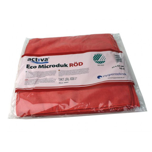 Activa Microfiberduk ACTIVA ECO 32x32cm röd