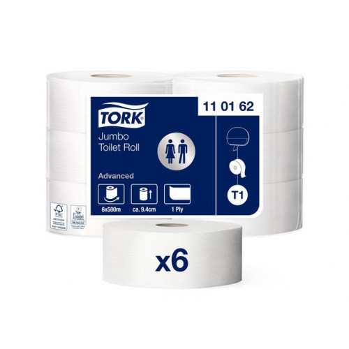 TORK Toalettpapper TORK Uni T1 1-lag 500m