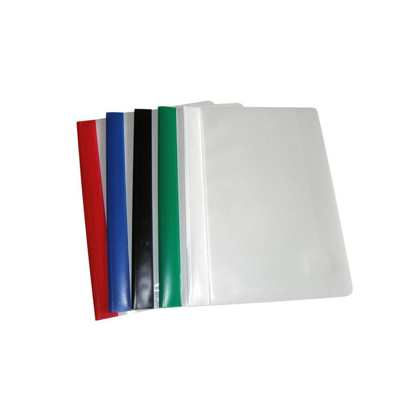 Produktbild för Offertmapp med lång täckskena PP A4 vit