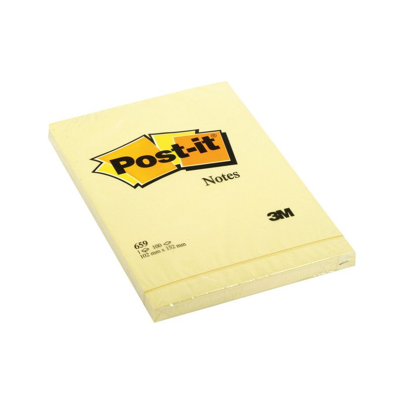 Produktbild för Notes POST-IT 102x152mm gul