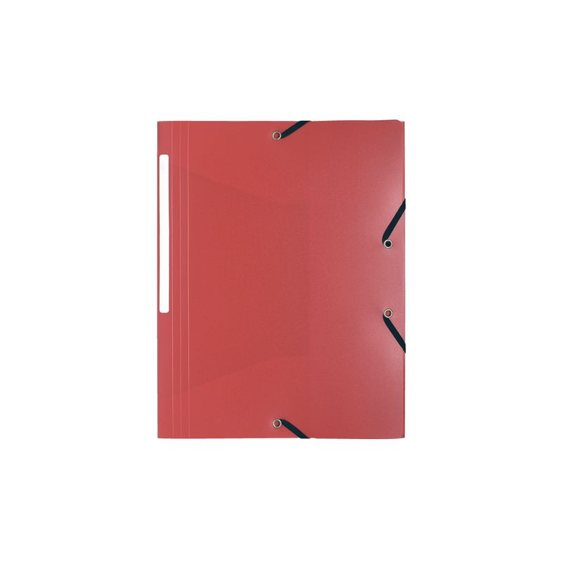 Produktbild för Gummibandsmapp EXACOMPTA 3-kl PP A4 röd