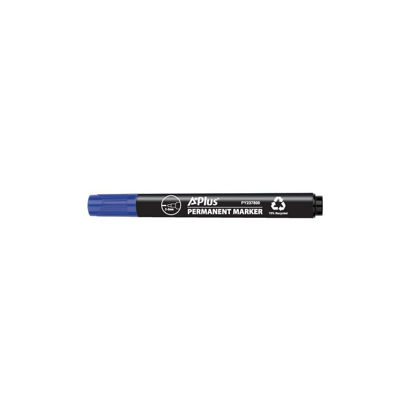Produktbild för Märkpenna A PLUS eco rund 1-3mm blå