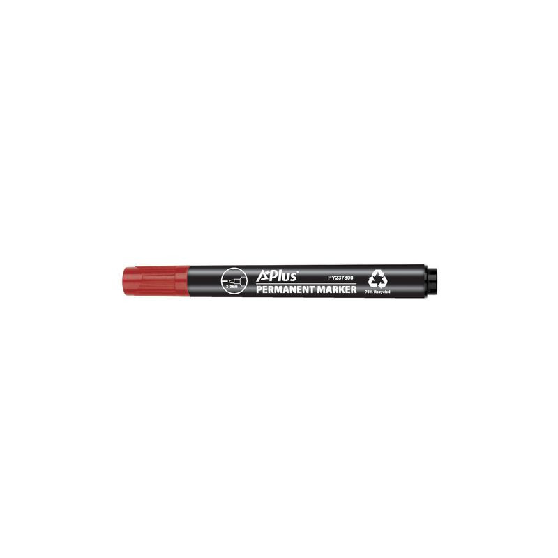 Produktbild för Märkpenna A PLUS eco rund 1-3mm röd
