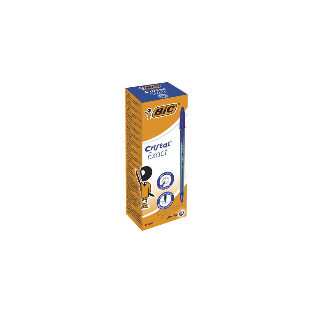 Produktbild för Kulpenna BIC Cristal 0,7 blå