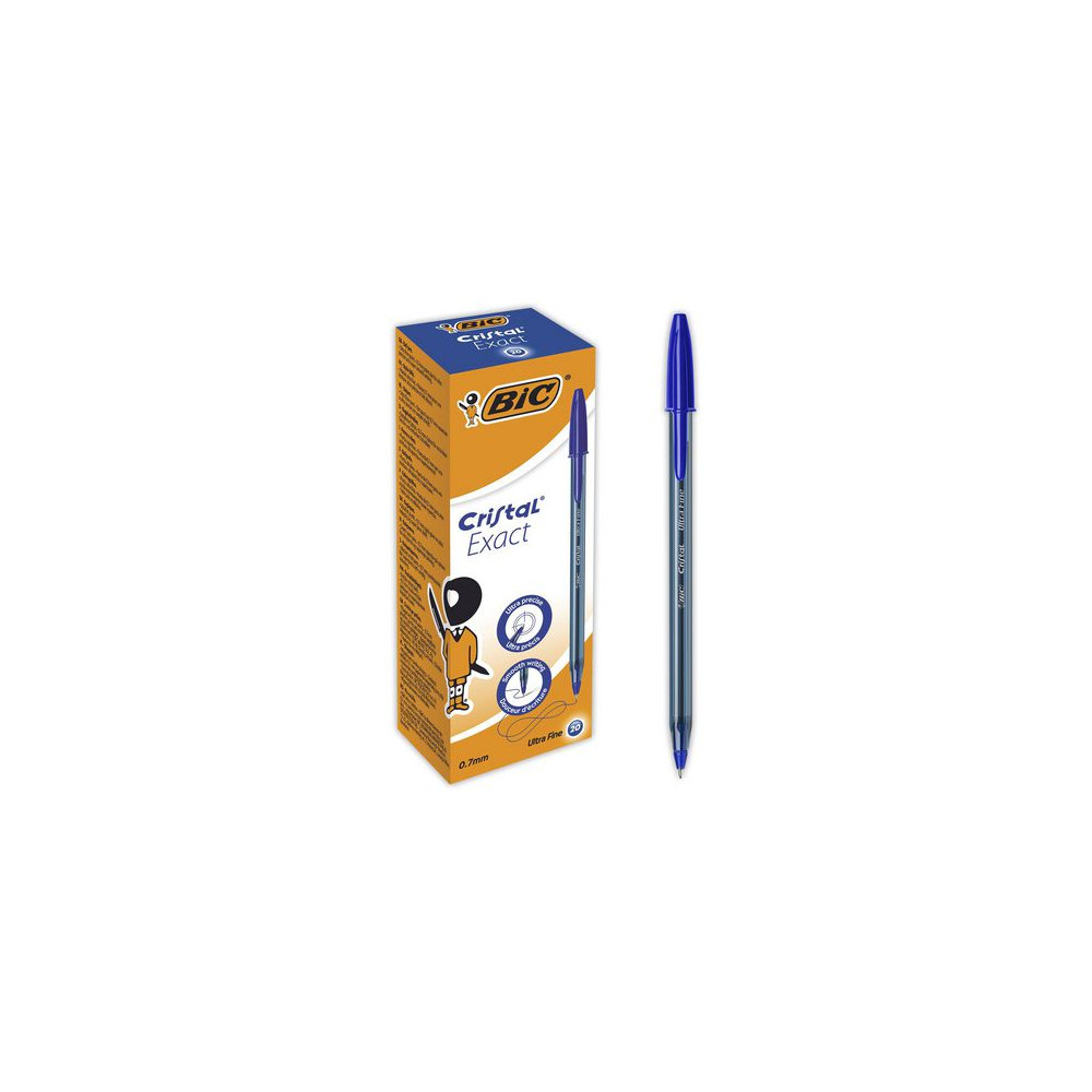 Produktbild för Kulpenna BIC Cristal 0,7 blå