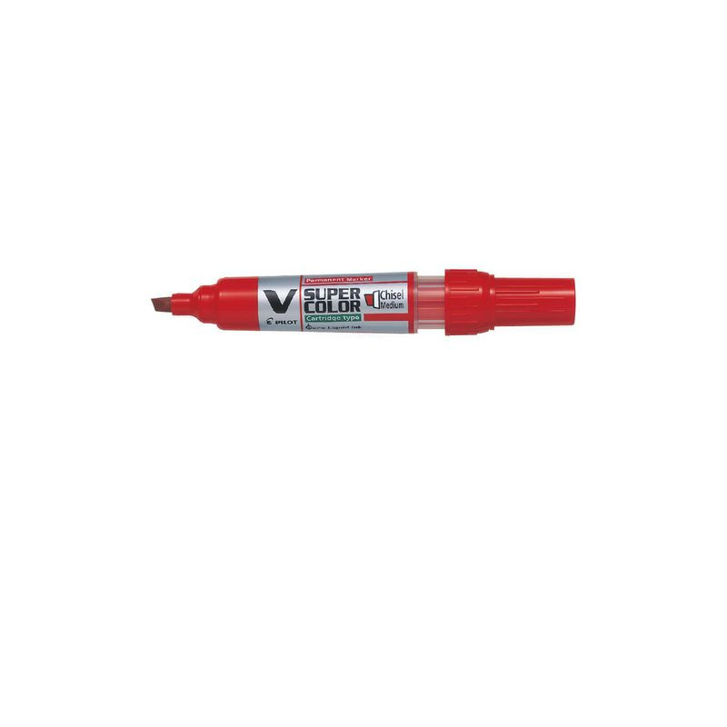 Produktbild för Märkpenna PILOT V Super Color sned röd