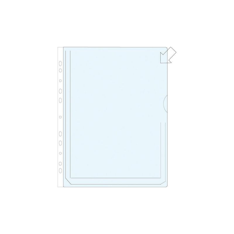Produktbild för Plastficka bälg 0,17mm A4