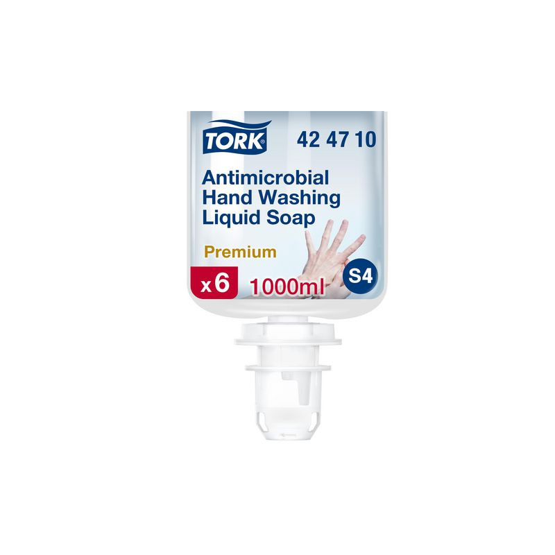 Produktbild för Tvål TORK S4 Antimikrobiell Flyt. 1L