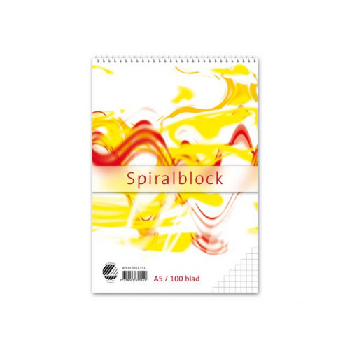 [NORDIC Brands] Spiralblock A5 60g 100 blad rutat
