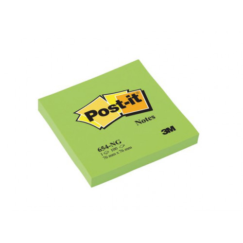 Post-it Notes POST-IT neon 76x76mm grön