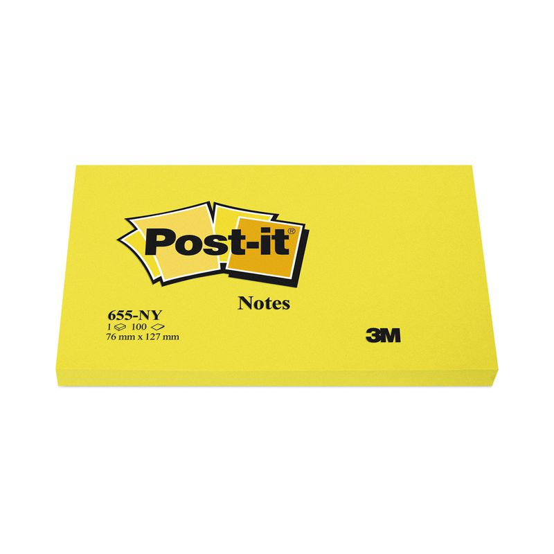 Produktbild för Notes POST-IT neon 76x127mm gul