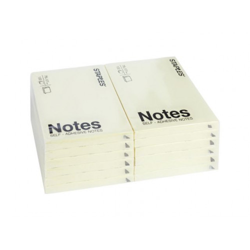 Staples Notes STAPLES 76x102mm gul