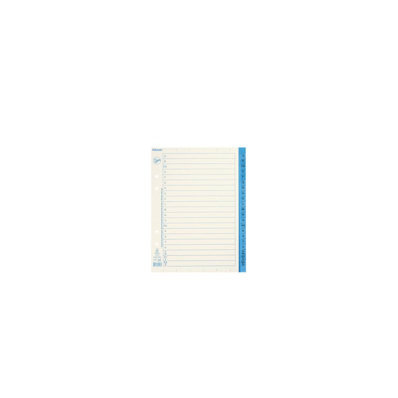 Produktbild för Pappregister JOPA A5 A-Ö vit/blå