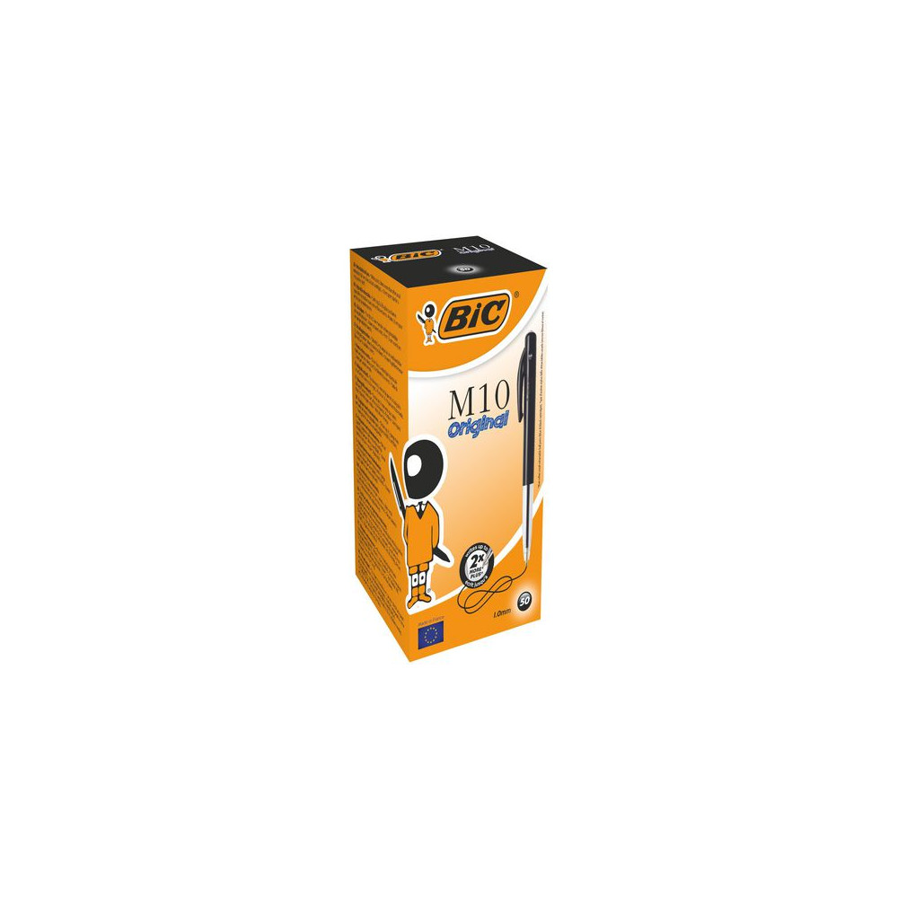 Produktbild för Kulpenna BIC Clic M10 1,0 svart