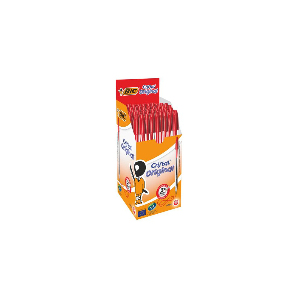 Produktbild för Kulpenna BIC Cristal 1,0 röd