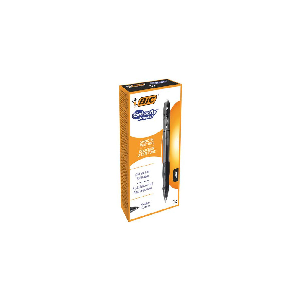 Produktbild för Gelpenna BIC Gelocity 0,7 svart