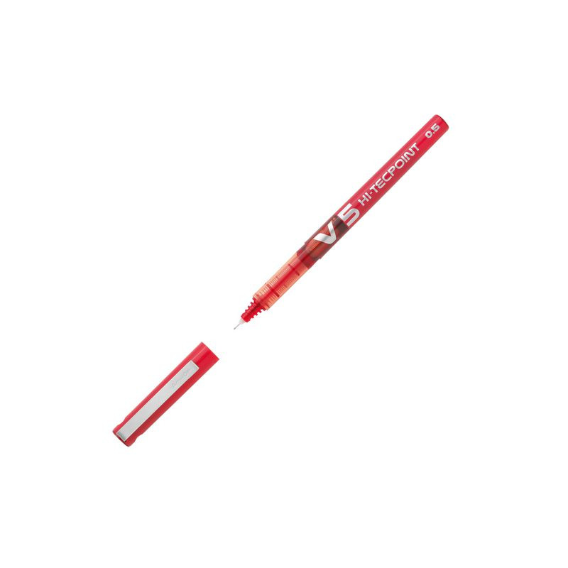 Produktbild för Bläckkulpenna PILOT Hi-Tec V5 0,5 röd