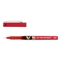 Produktbild för Bläckkulpenna PILOT Hi-Tec V5 0,5 röd