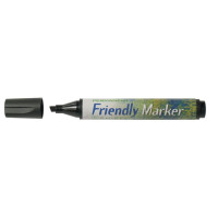 Produktbild för Märkpenna FRIENDLY sned svart