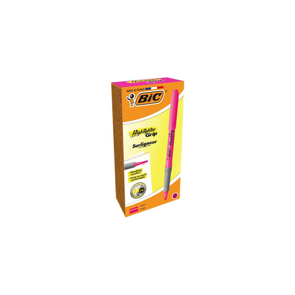 Produktbild för Överstrykningspenna BIC Grip Rosa