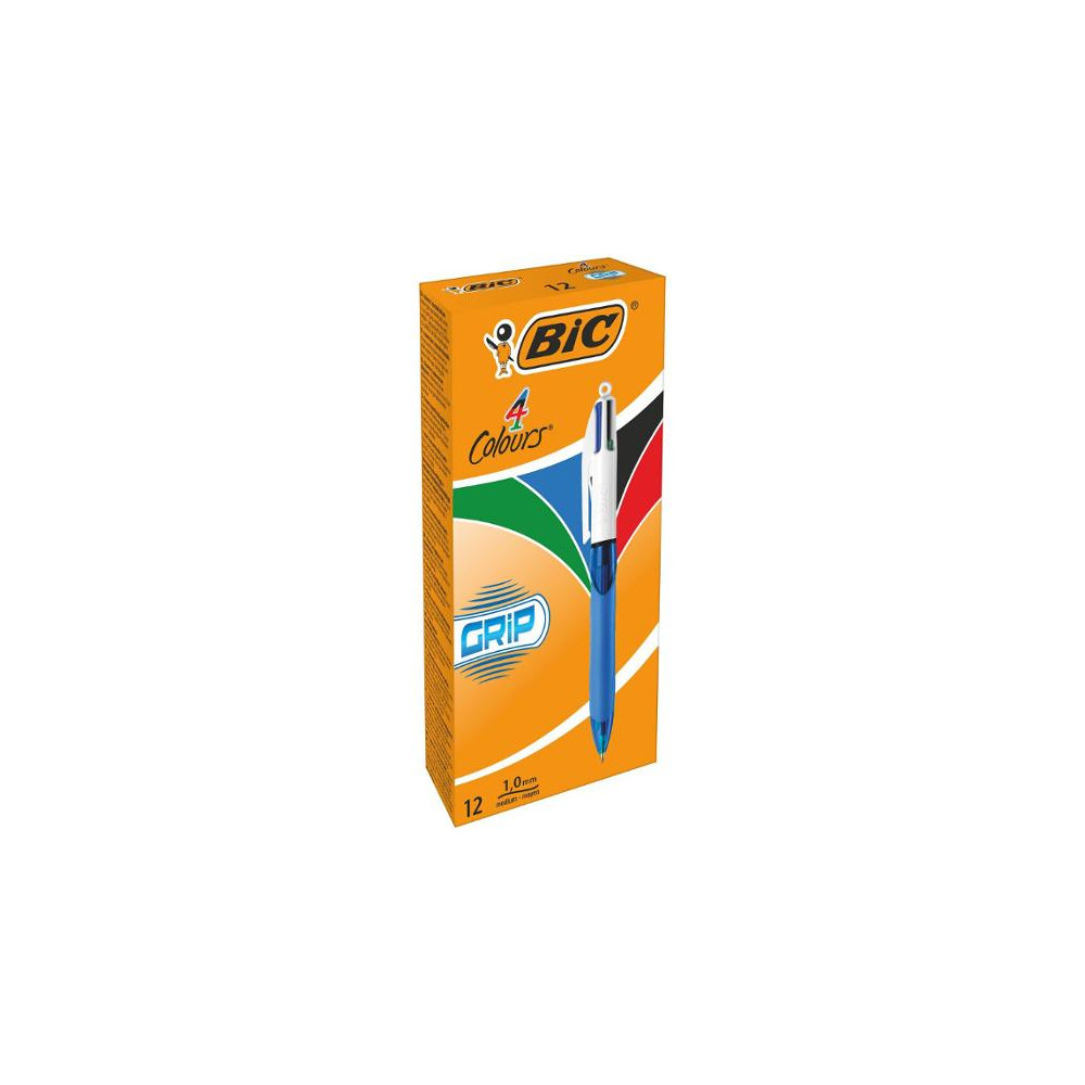 Produktbild för Kulpenna BIC 4 Colours Grip 1mm