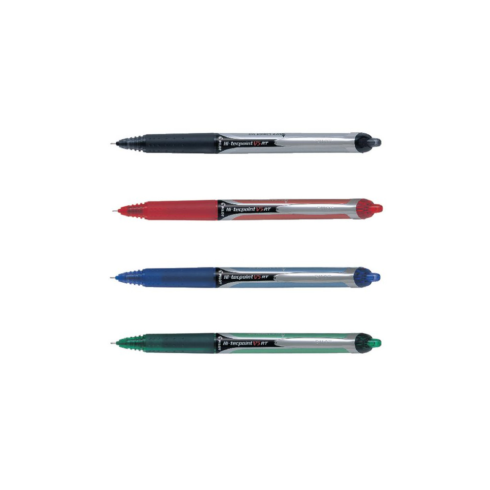Produktbild för Bläckkulpenna PILOT Hi-Tec V5 RT röd