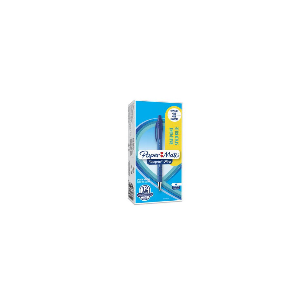 Produktbild för Kulpenna PAPER MATE FlexGrip 1,0 blå