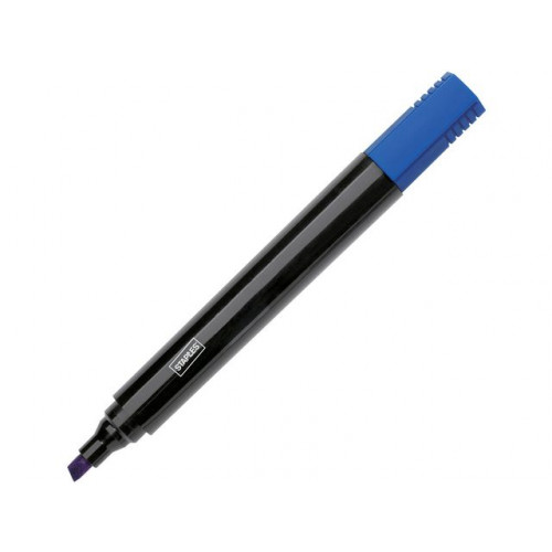 Staples Märkpenna STAPLES skuren 2-5mm blå
