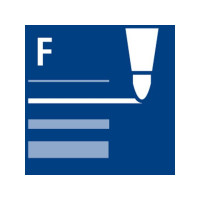 Produktbild för Universalpenna LUMOCOLOR F P röd